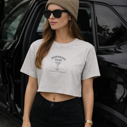 Desperado Tears Cropped Tee | Shaken Not Stirred