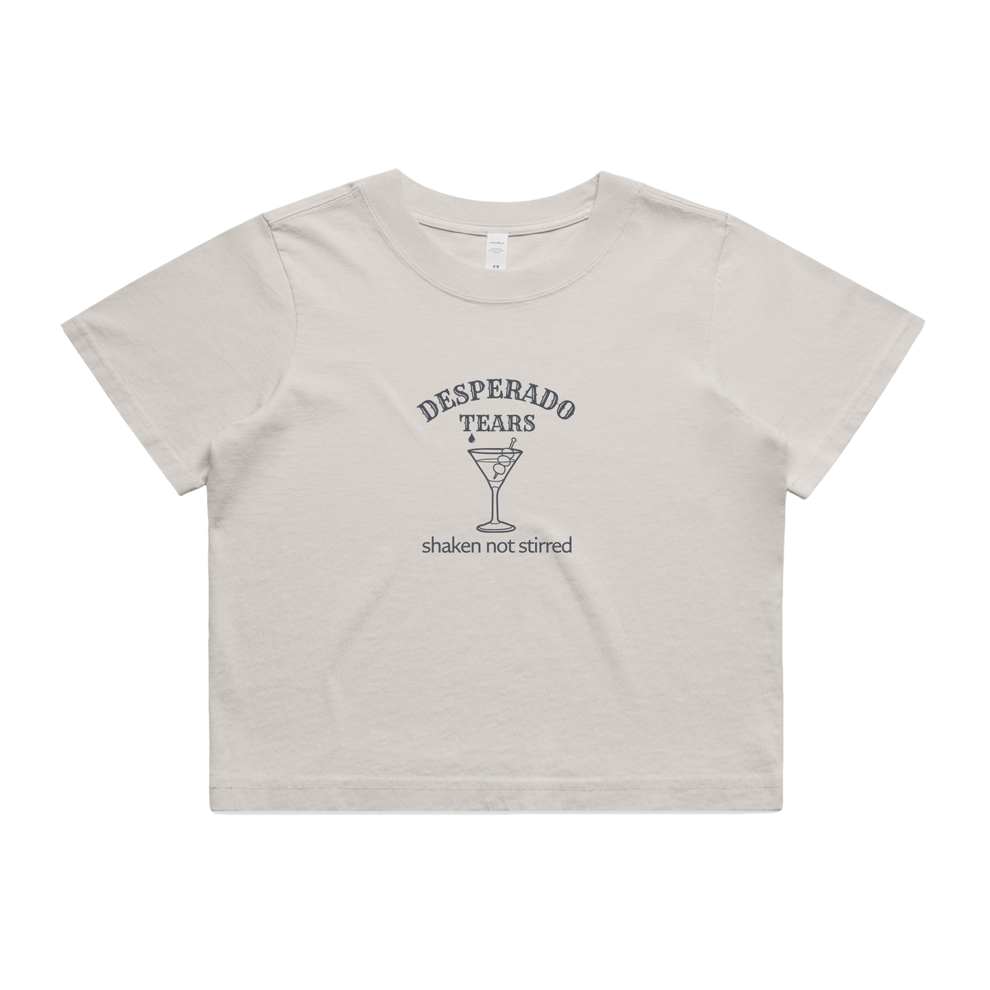 'Shaken Not Stirred' Cropped Tee | Desperado Tears