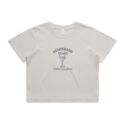 'Shaken Not Stirred' Cropped Tee | Desperado Tears