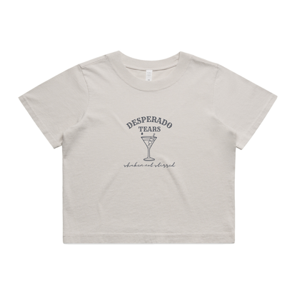 Desperado Tears Cropped Tee | Shaken Not Stirred