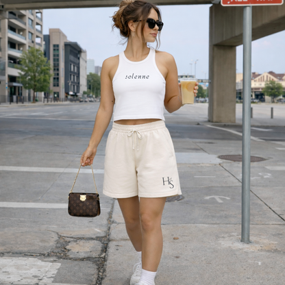Solenne Essentails Signature Racer Tank