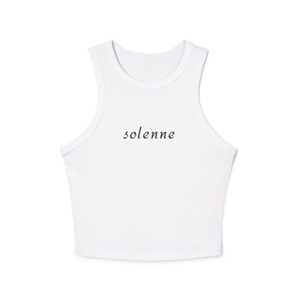 Solenne Essentails Signature Racer Tank