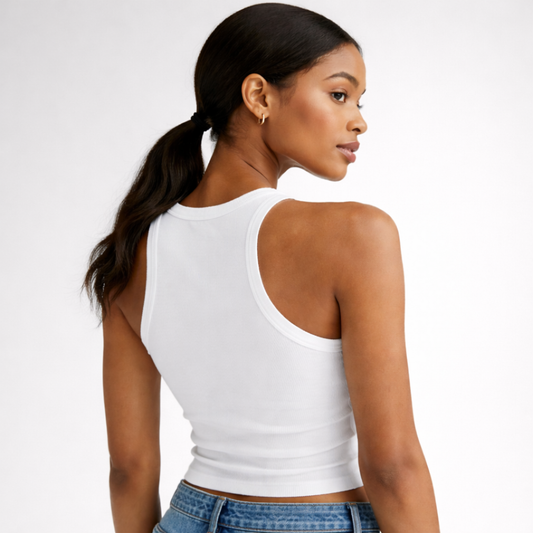 Solenne Essentails Signature Racer Tank