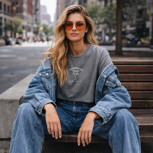 Desperado Tears Cropped Tee | With a Twist